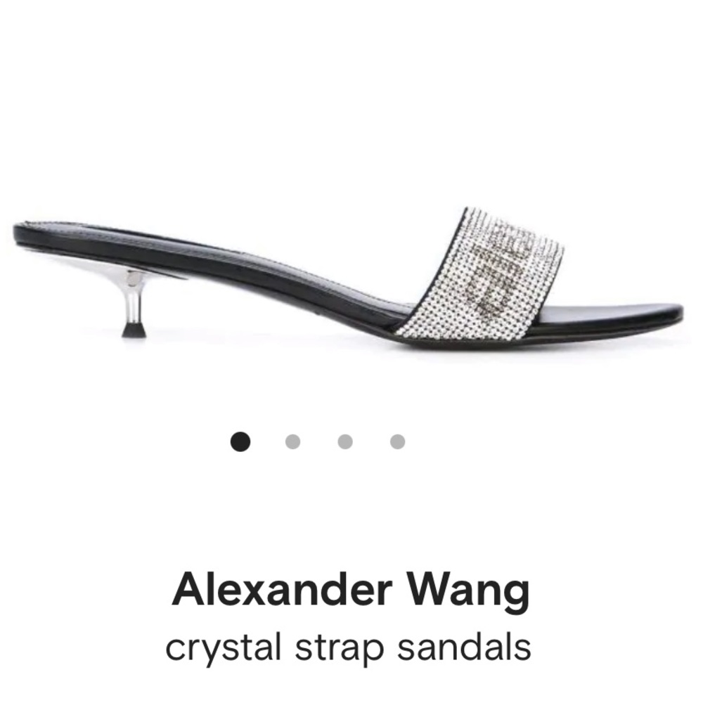 Alexander Wang crystal kitten heels